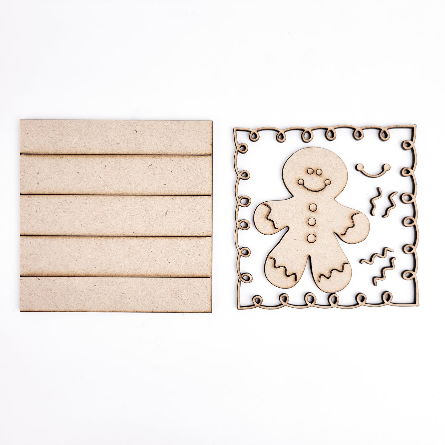 Baked With Love Gingerbread Square Tiles