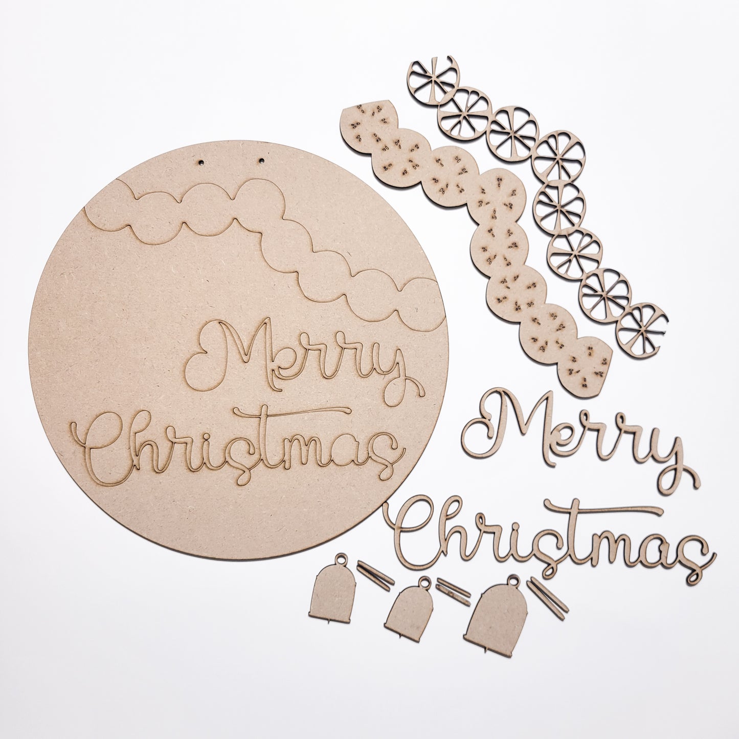 Hygge Merry Christmas Wall Sign DIY Kit