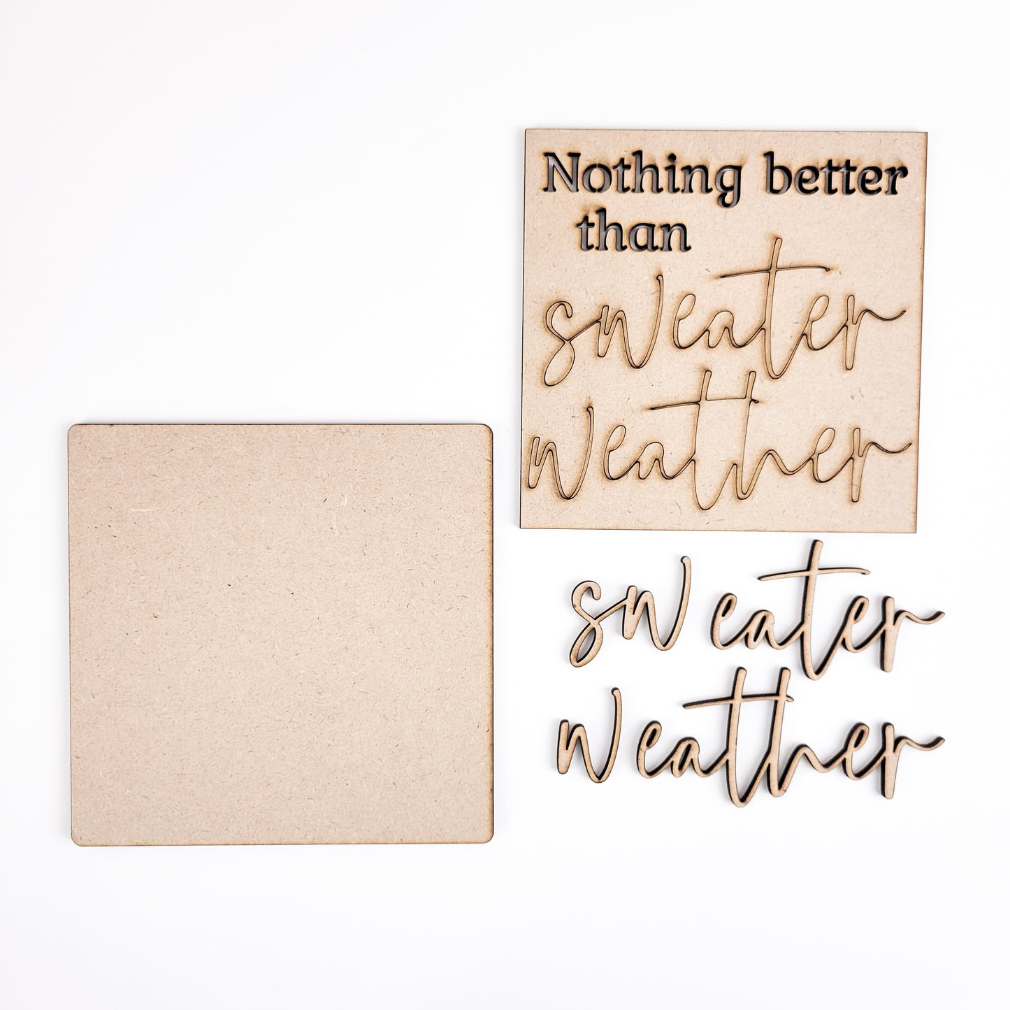 Sweater Weather Tiered Tray DIY Paint Kit