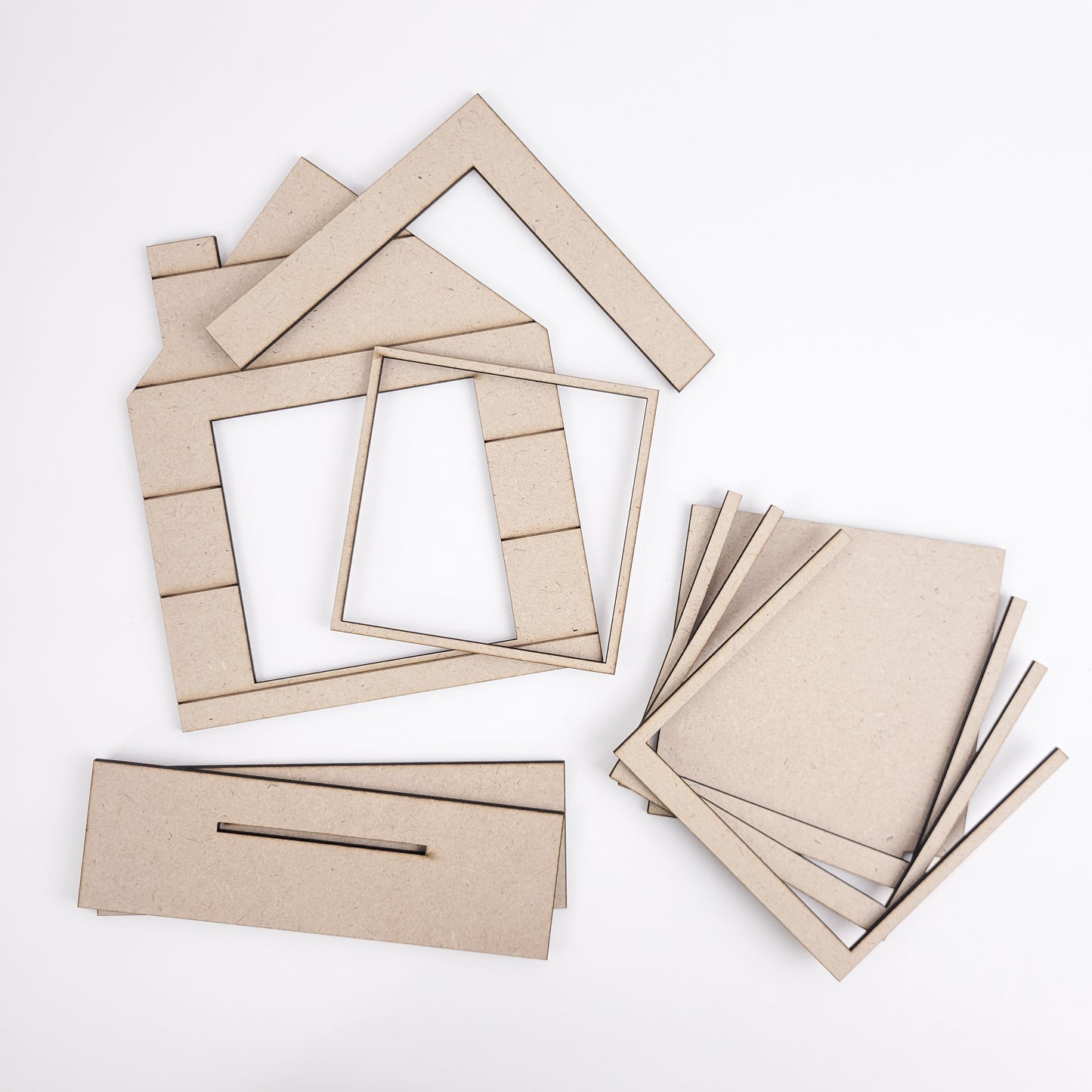 Mini House Interchangeable DIY Kit Compatible with Square Tiles