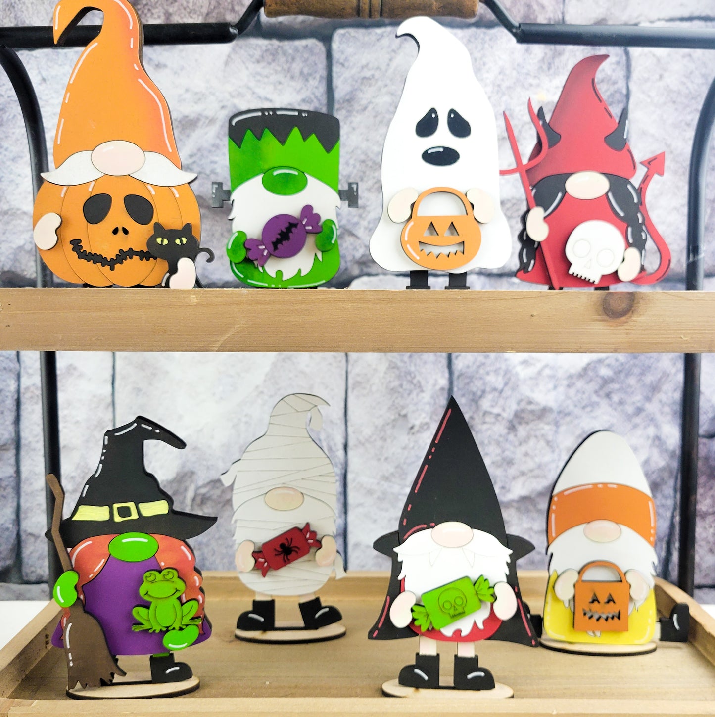 Standing Halloween Gnomes DIY Paint Kit