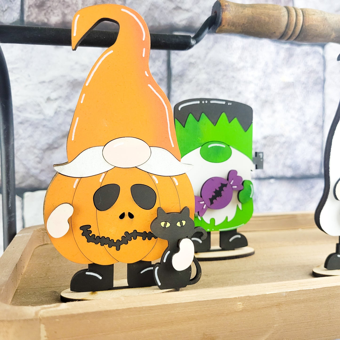 Standing Halloween Gnomes DIY Paint Kit