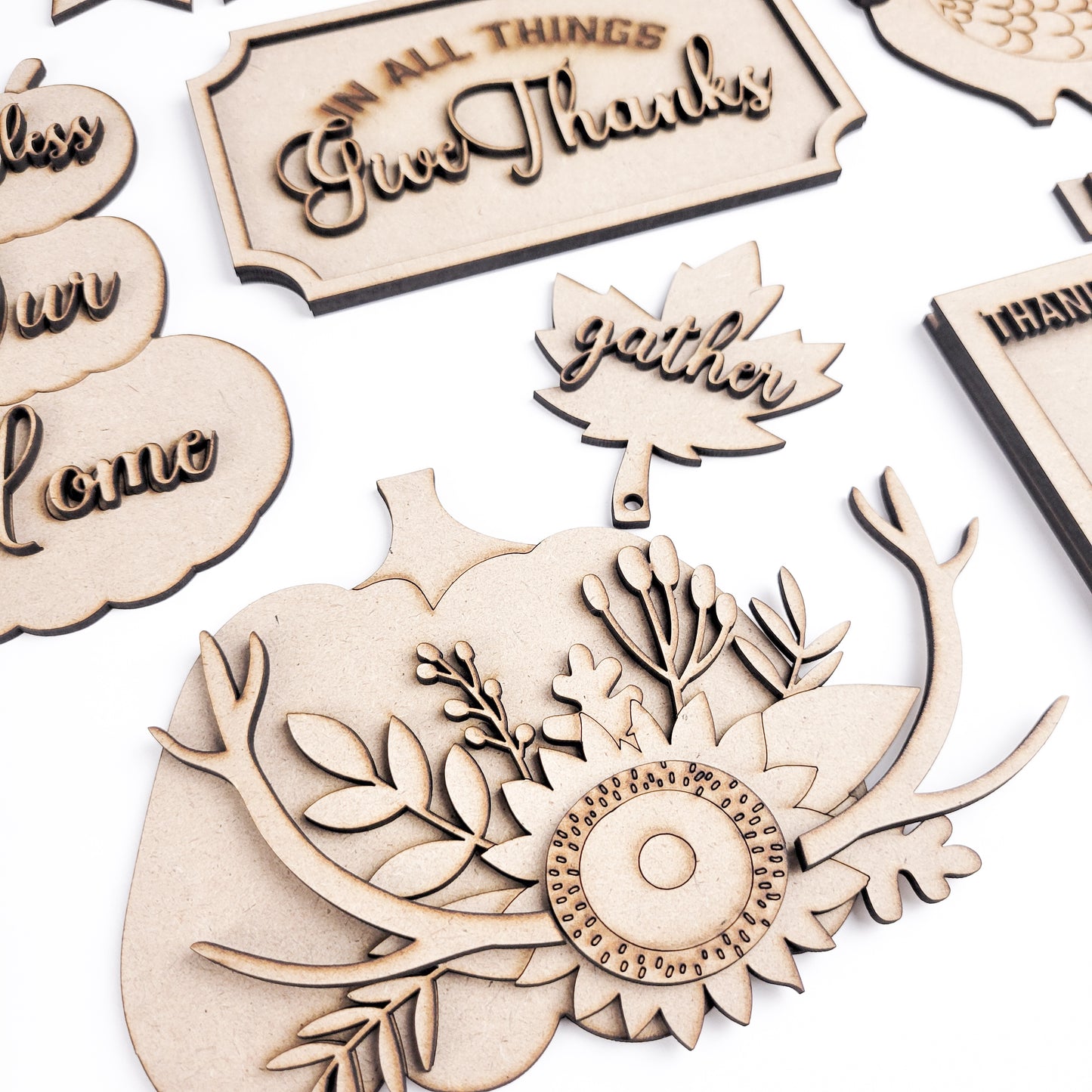 Boho Thanksgiving Fall Tiered Tray DIY Paint Kit