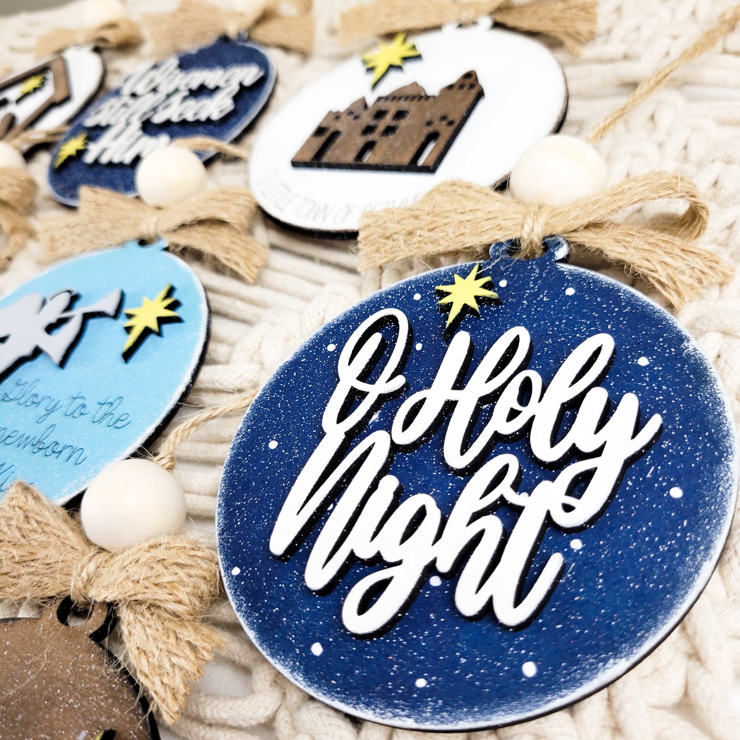 DIY Nativity Christmas Ornaments Set of 10