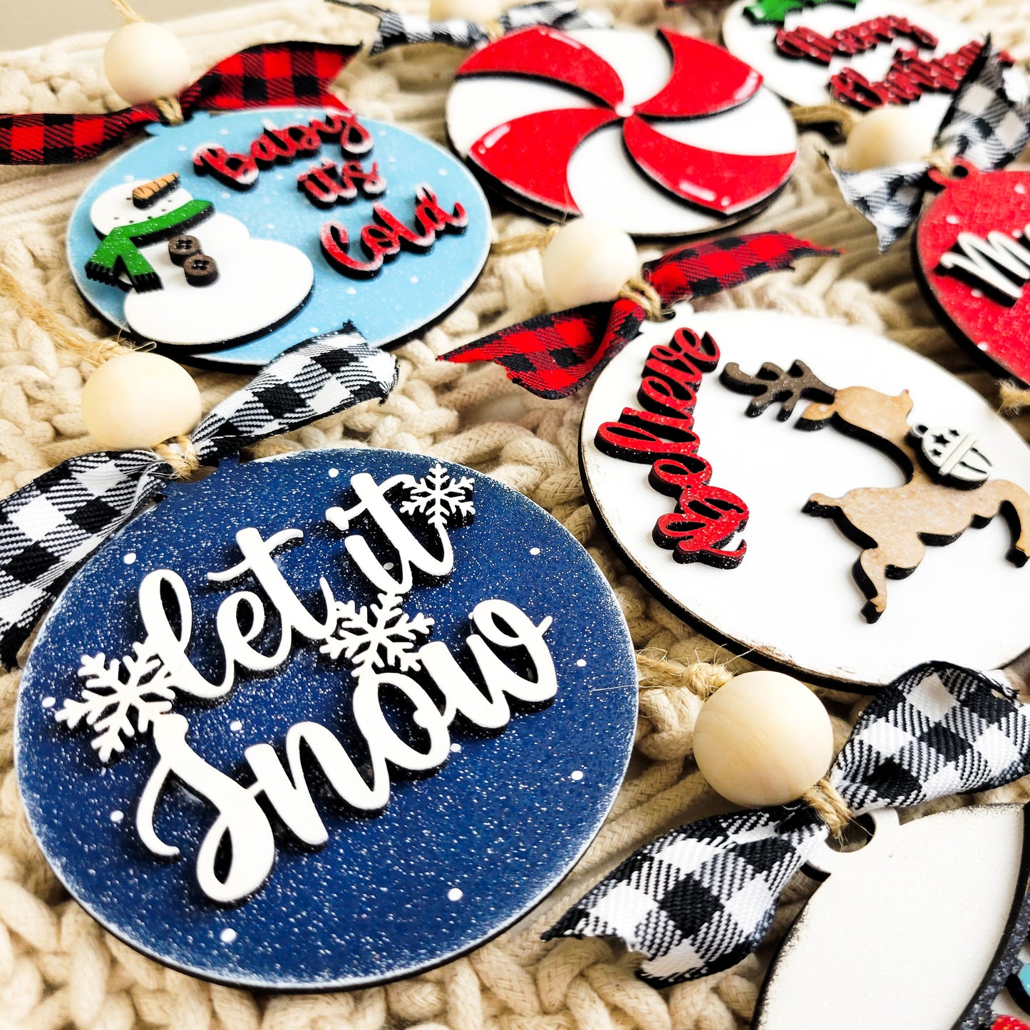 DIY Christmas Ornaments Set of 10