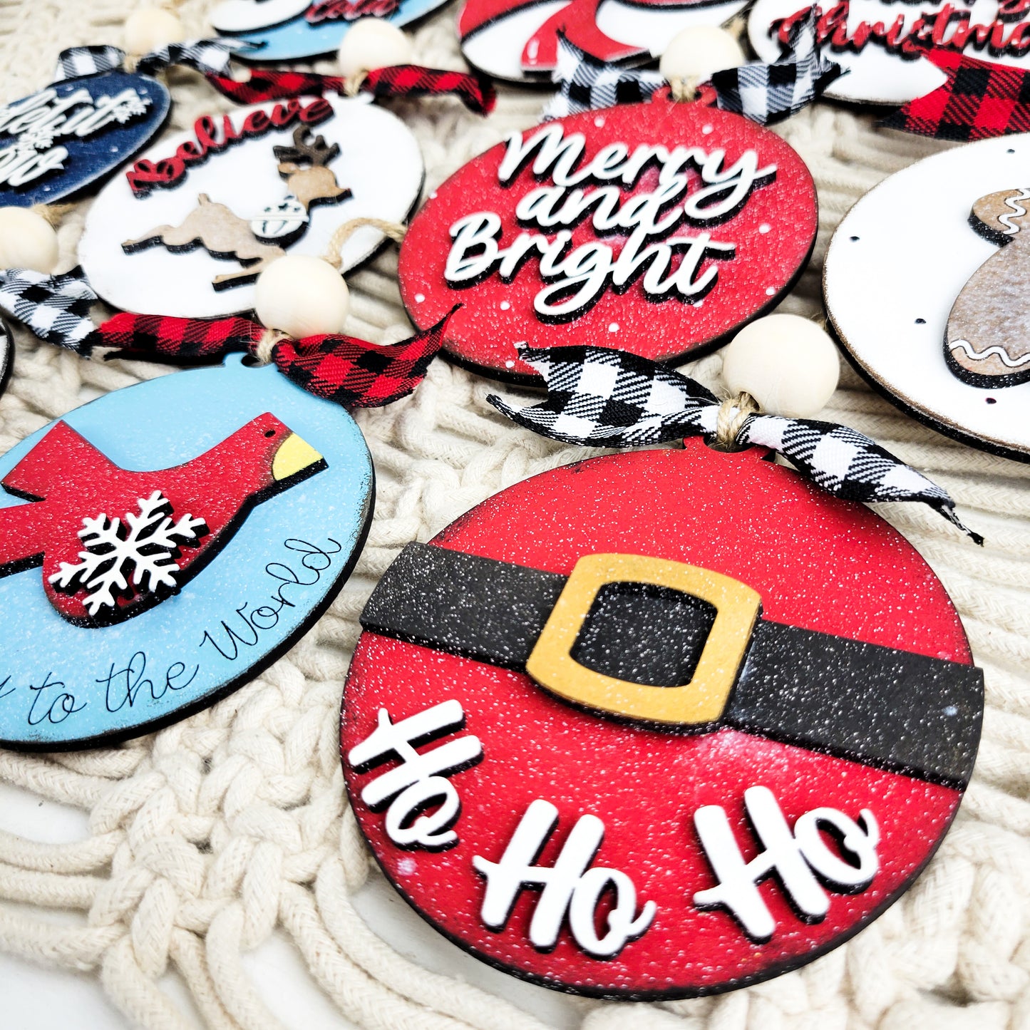 DIY Christmas Ornaments Set of 10