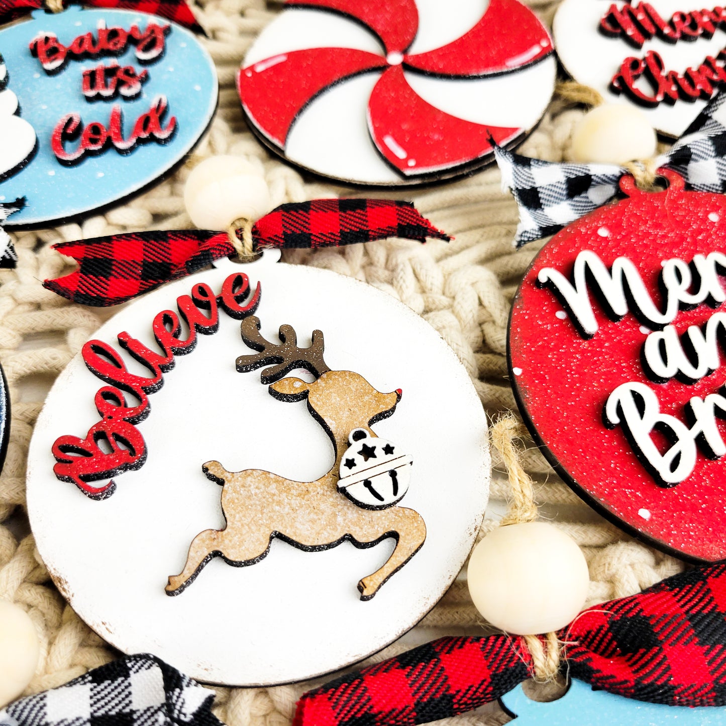 DIY Christmas Ornaments Set of 10