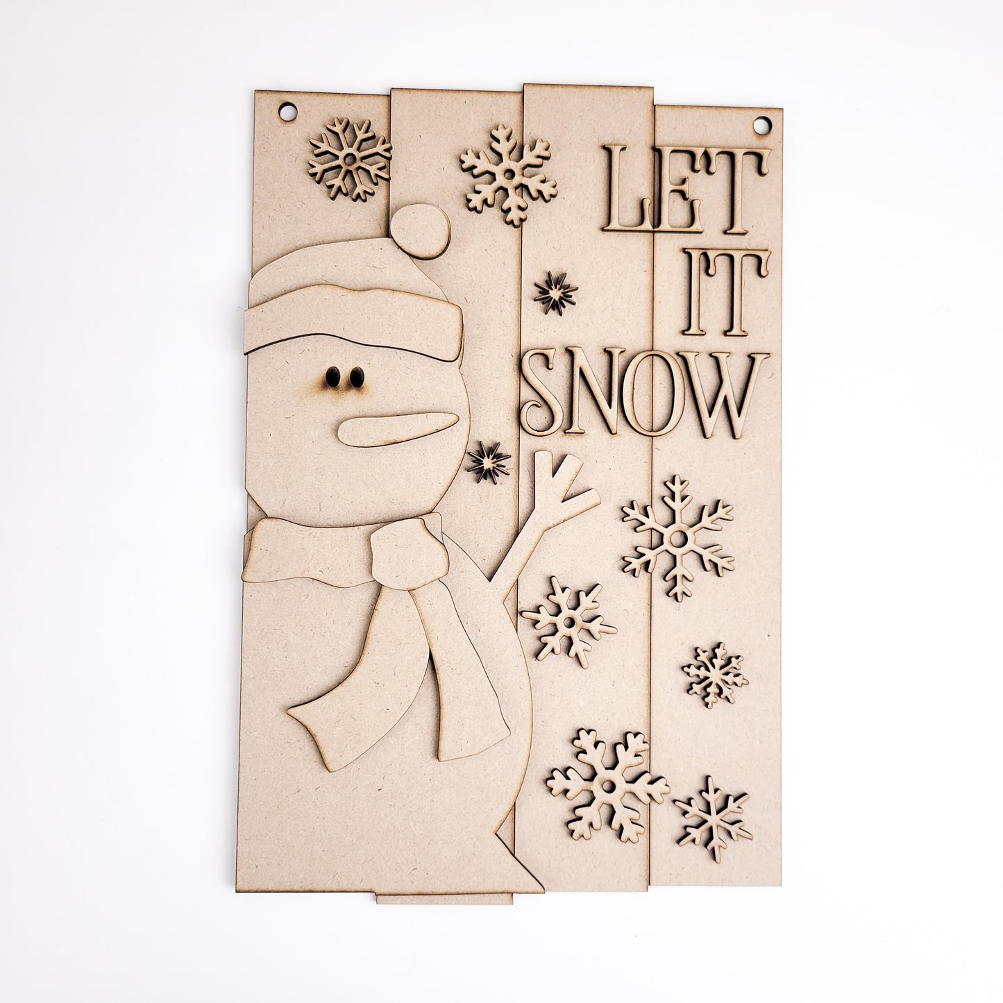 Let It Snow Christmas DIY Sign