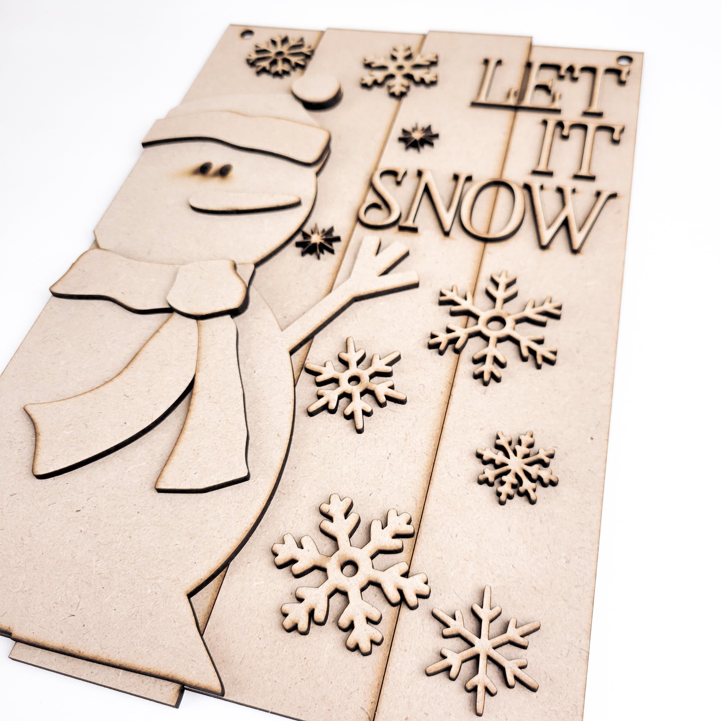 Let It Snow Christmas DIY Sign
