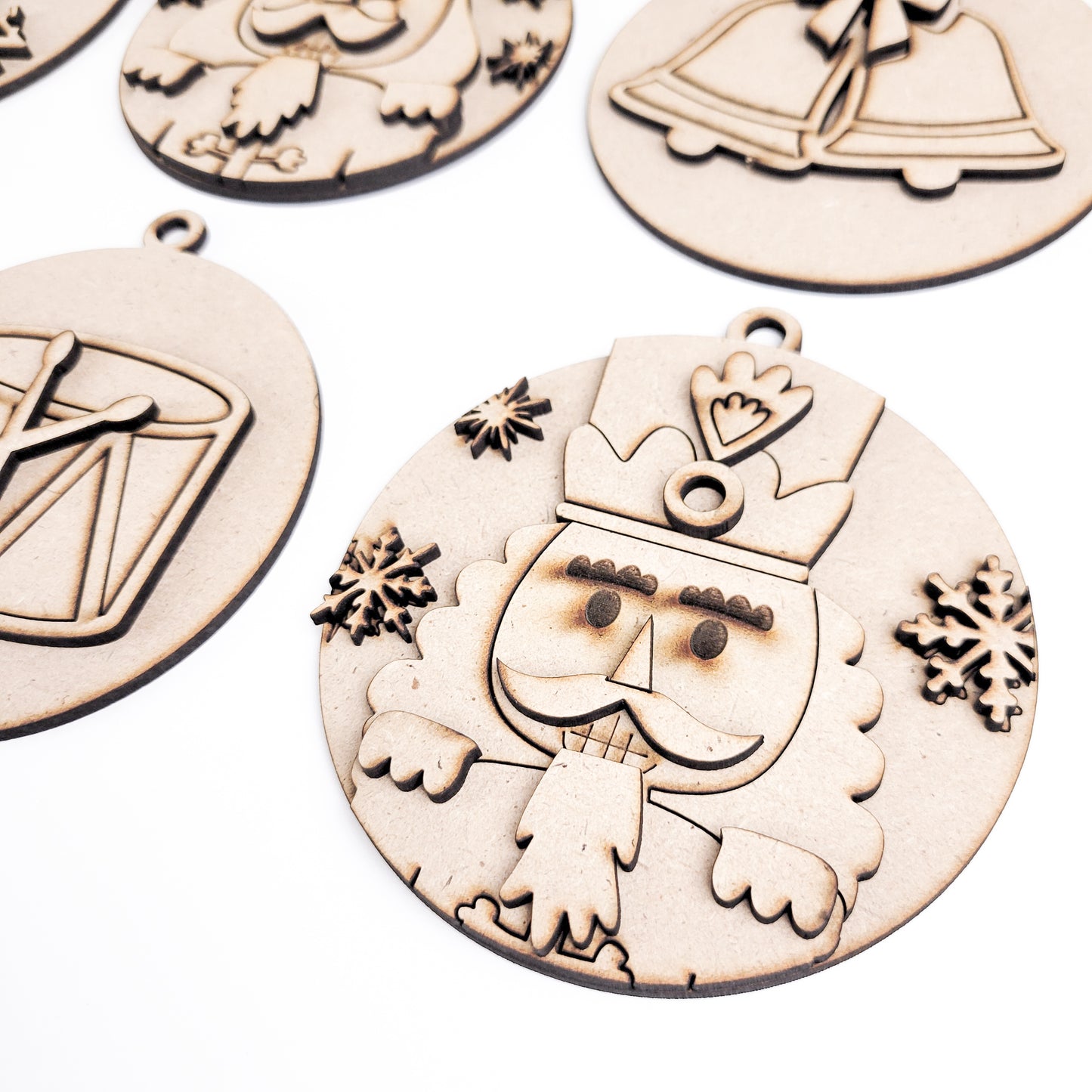 Nutcracker Christmas Ornaments DIY Set of 6