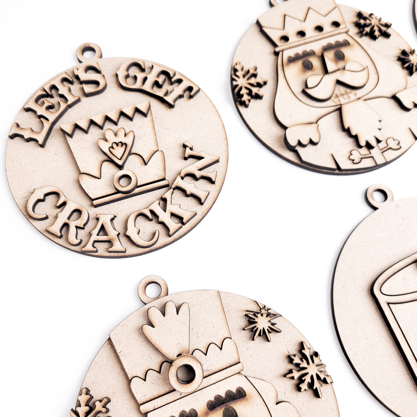 Nutcracker Christmas Ornaments DIY Set of 6