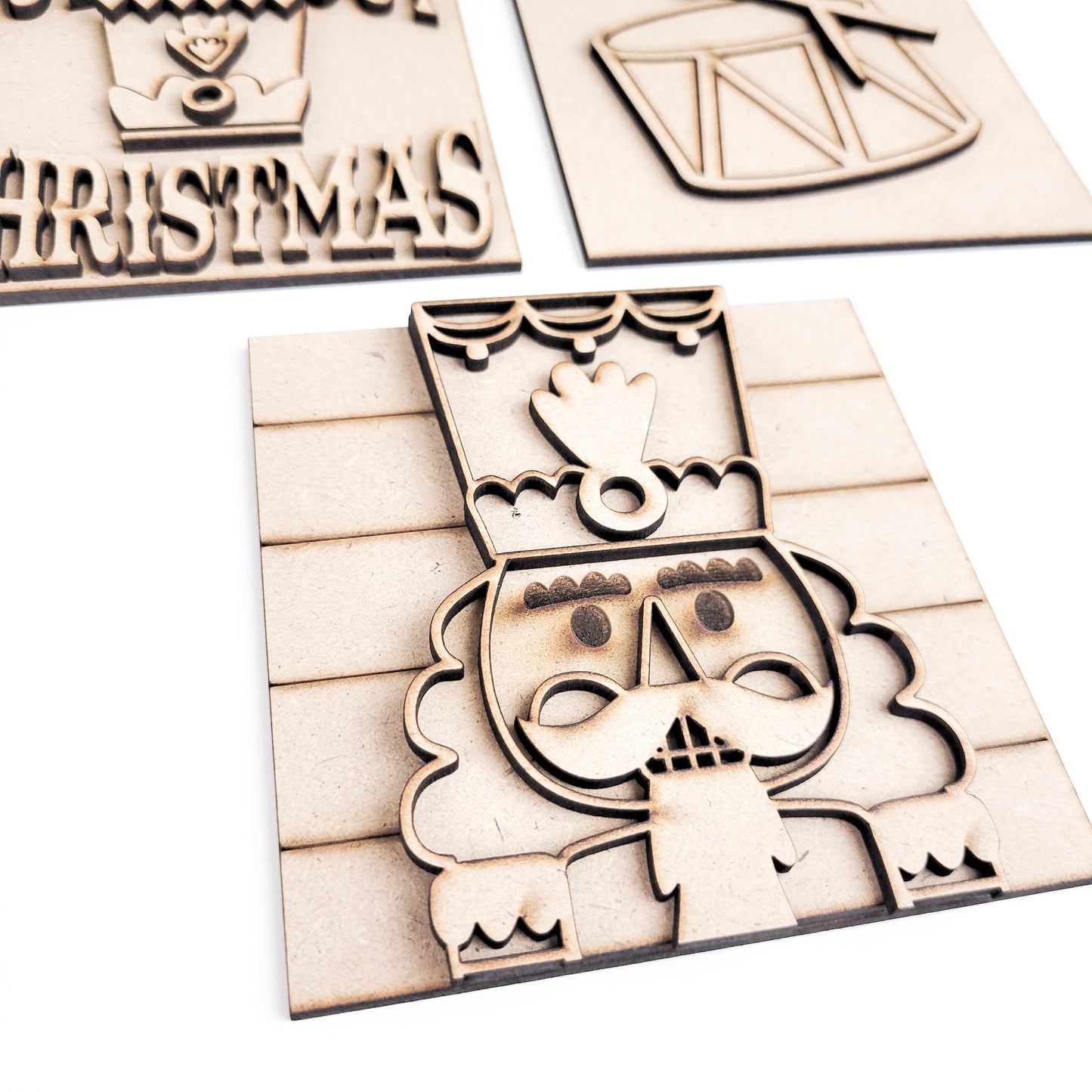 Nuts About Christmas Nutcracker Square Tiles
