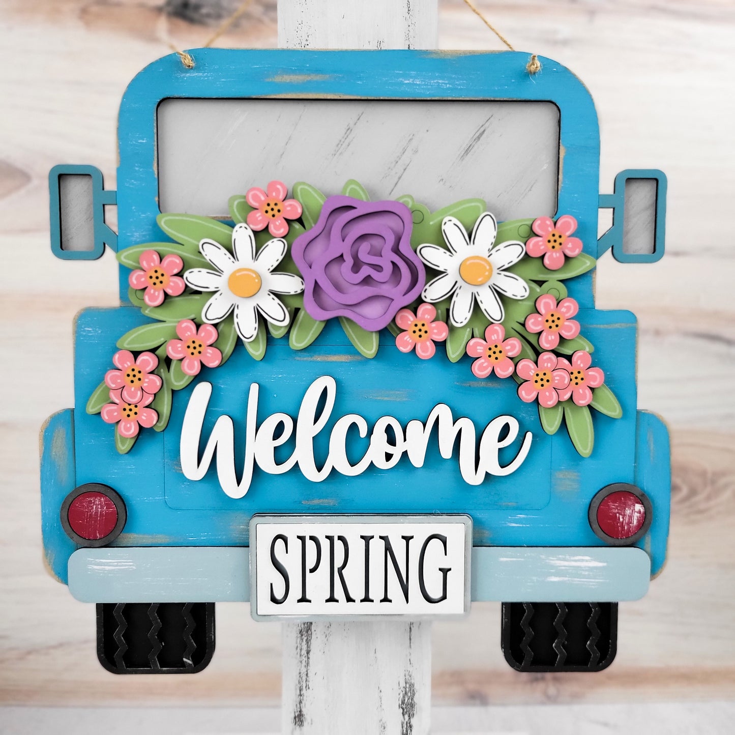Spring Truck Hanging Sign DIY Paint Kit