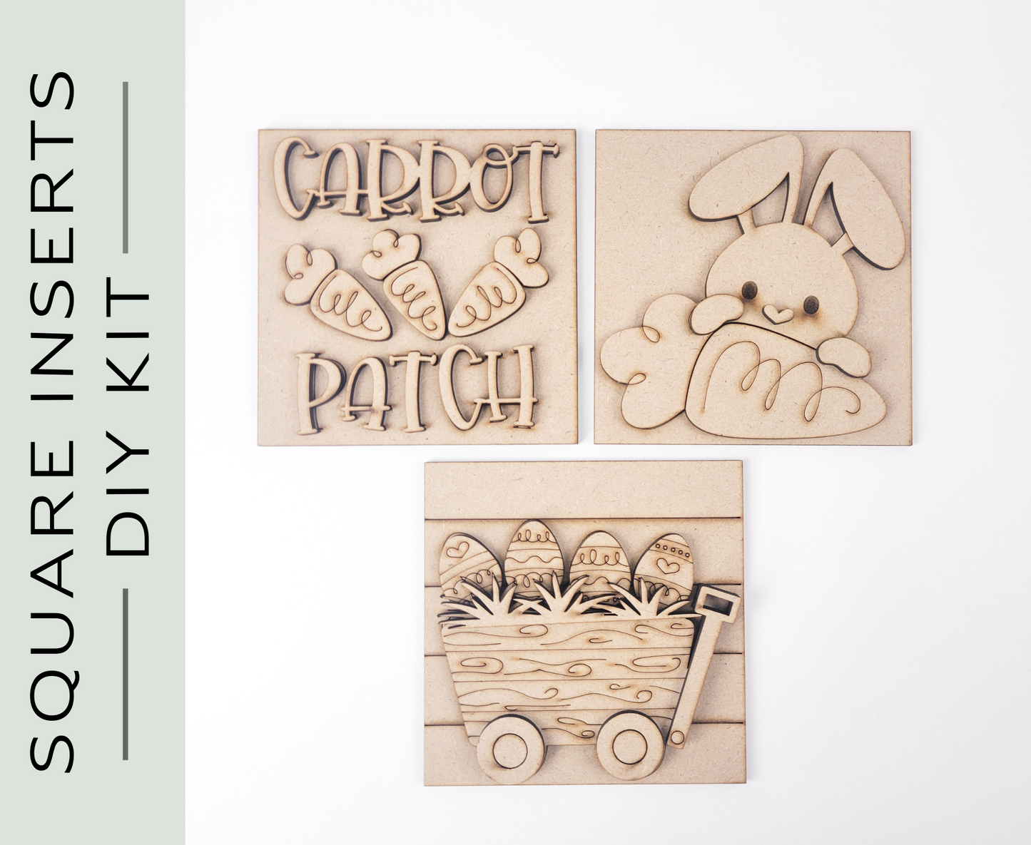 Carrot Patch Easter Square Tiles