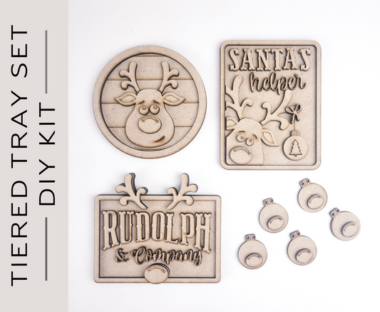 Rudolph and Co. Tiered Tray DIY Paint Kit
