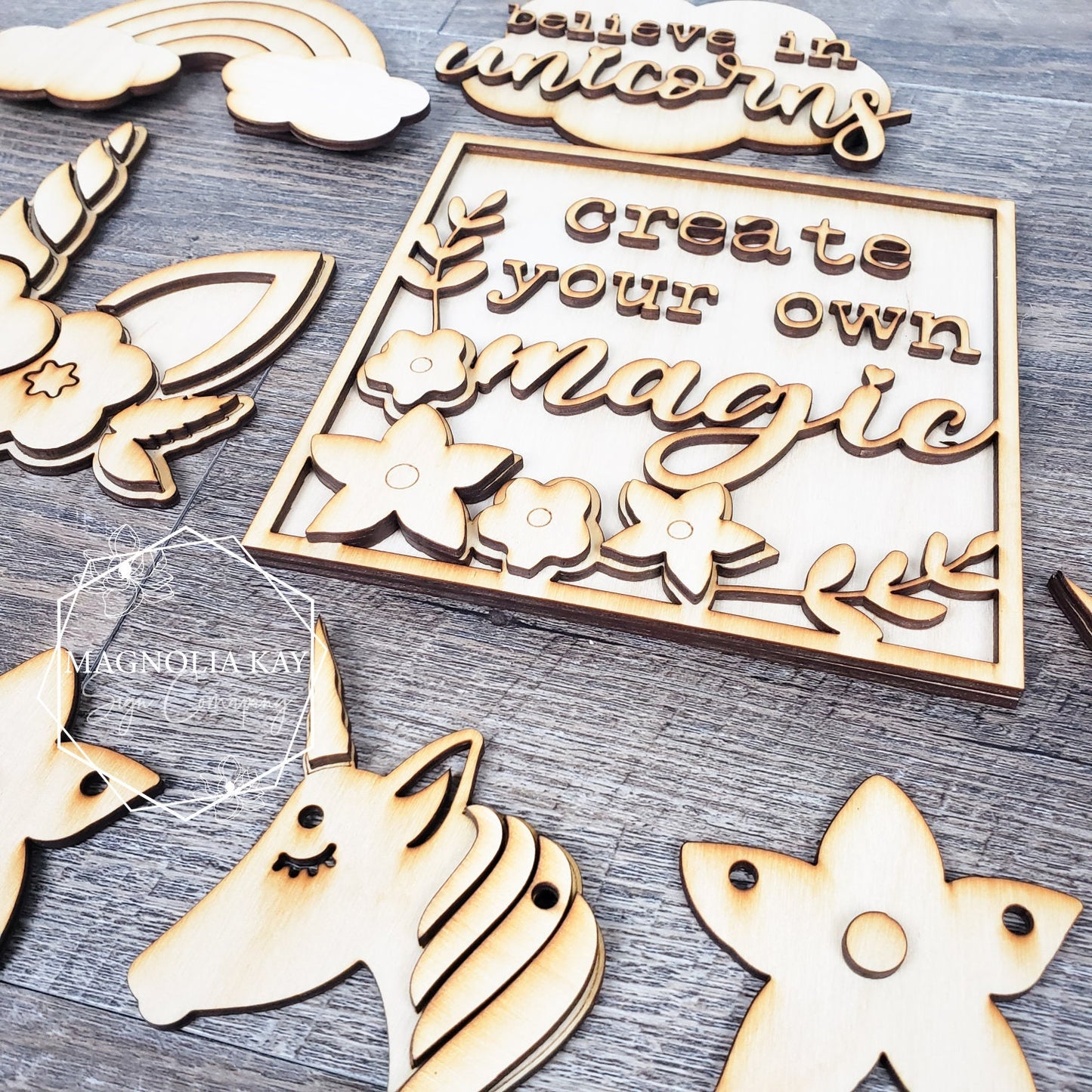 Unicorn Tiered Tray DIY Kit