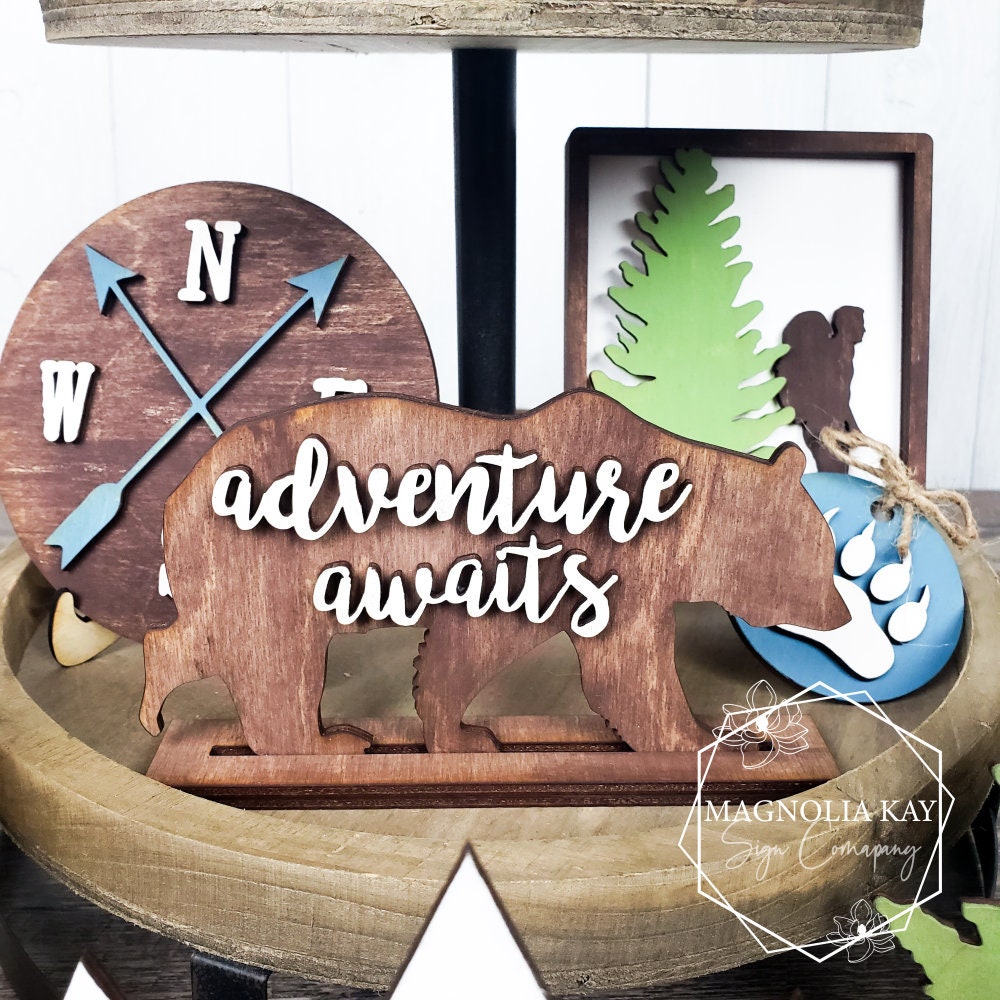Mountains Are Calling Tiered Tray DIY Paint Kit