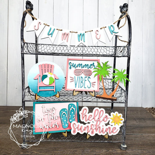 Summer Vibes Tiered Tray DIY Paint Kit