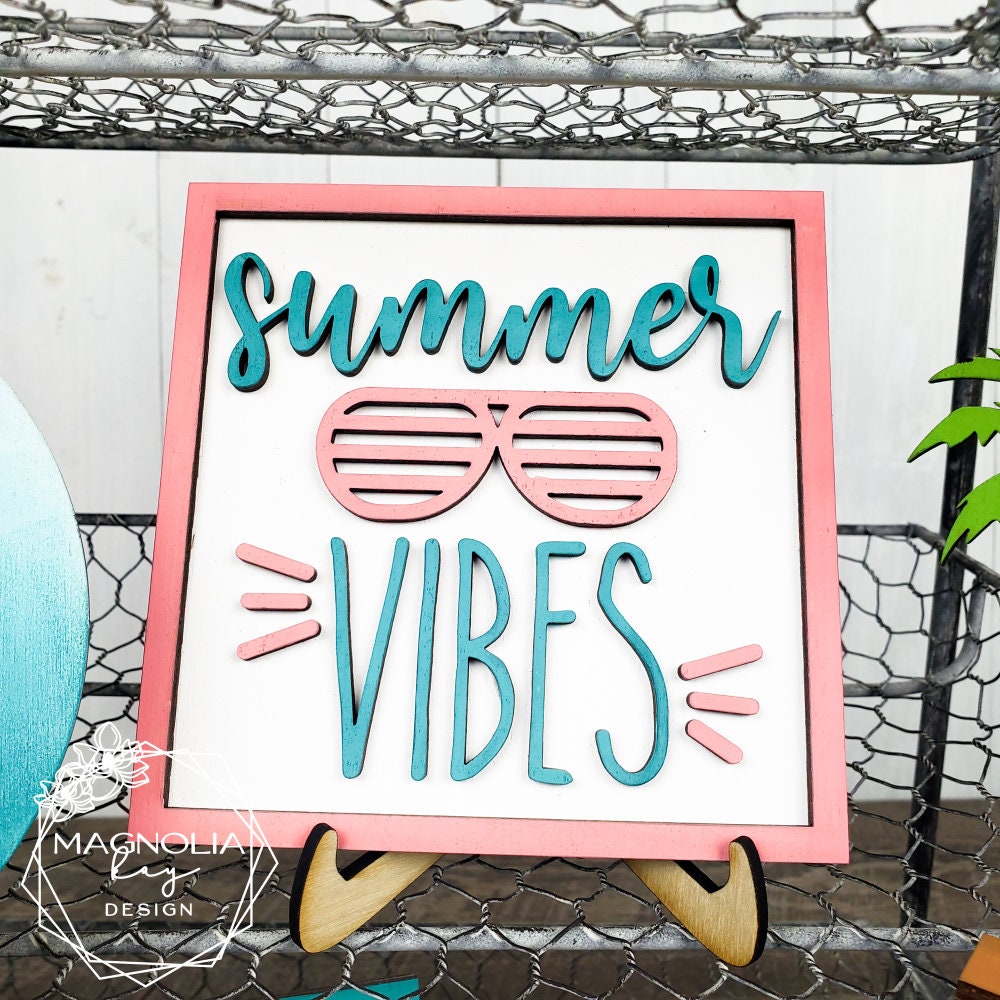 Summer Vibes Tiered Tray DIY Paint Kit
