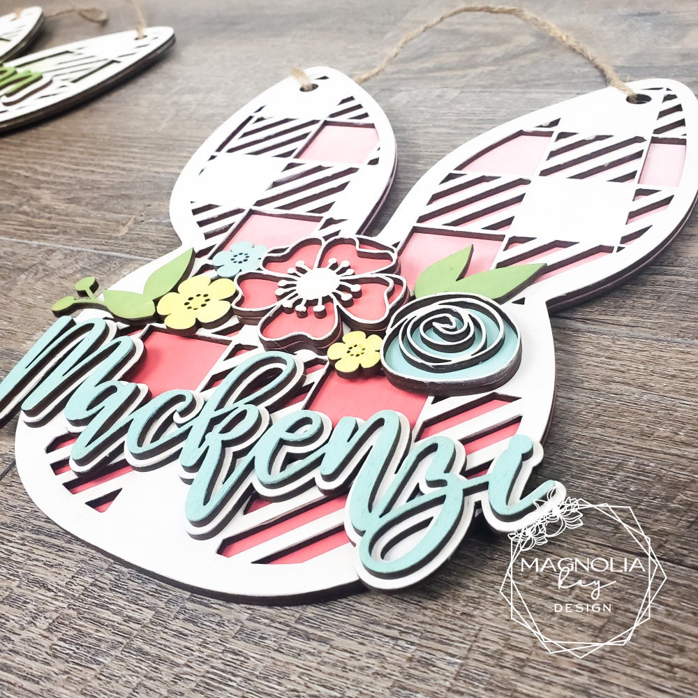 Bunny Door Hanger DIY Paint Kit