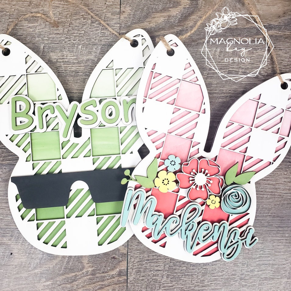Bunny Door Hanger DIY Paint Kit