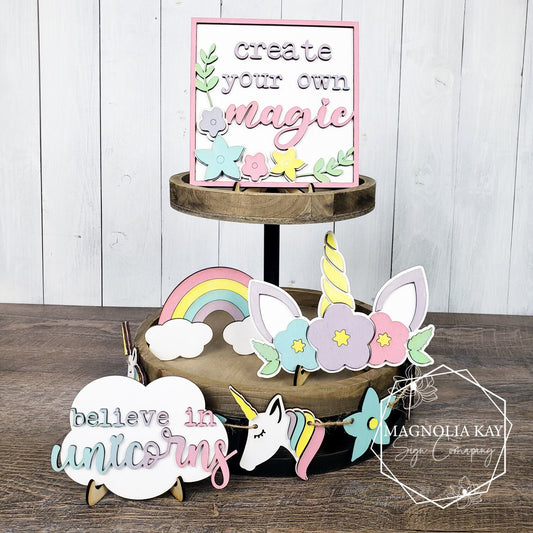 Unicorn Tiered Tray DIY Kit
