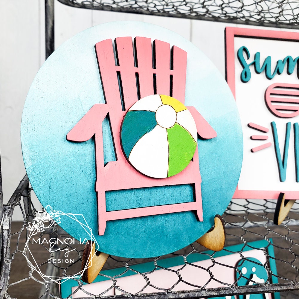 Summer Vibes Tiered Tray DIY Paint Kit