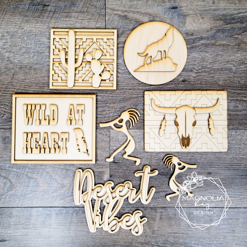 Southwest Desert Vibes Tiered Tray DIY Paint Kit
