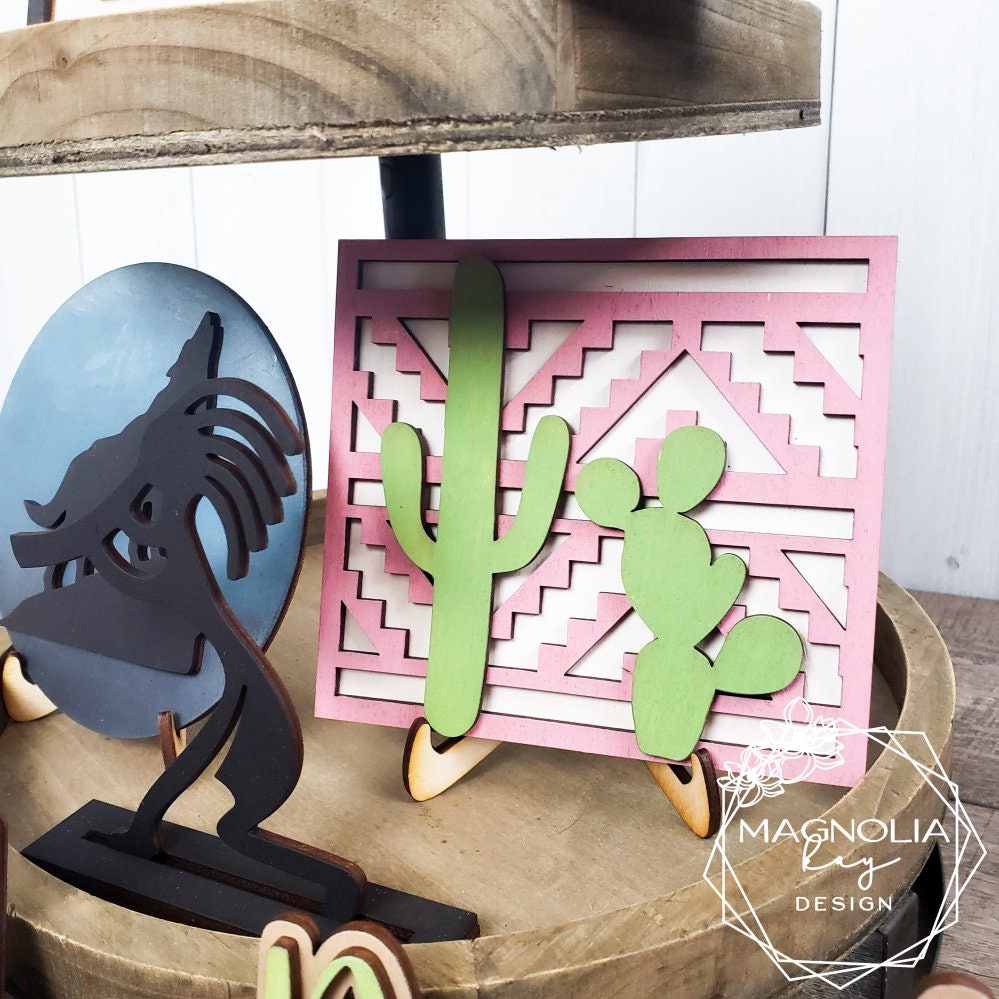 Southwest Desert Vibes Tiered Tray DIY Paint Kit