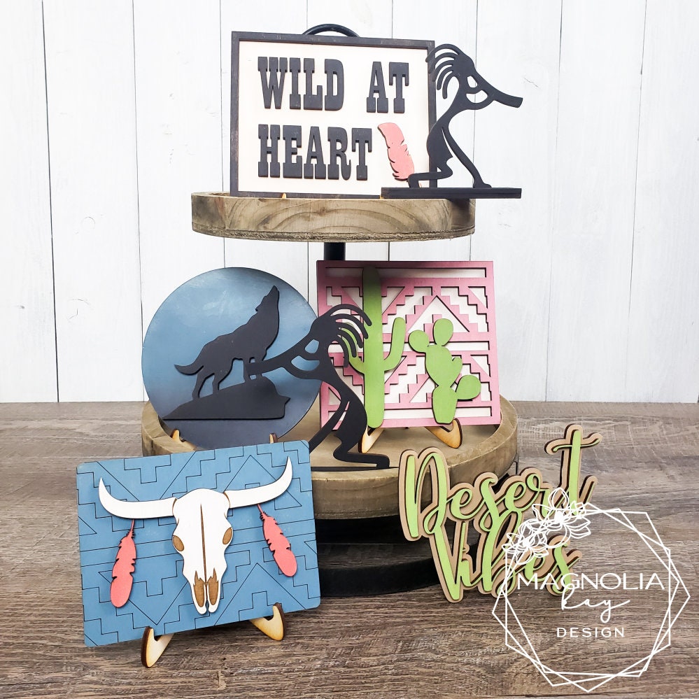 Southwest Desert Vibes Tiered Tray DIY Paint Kit