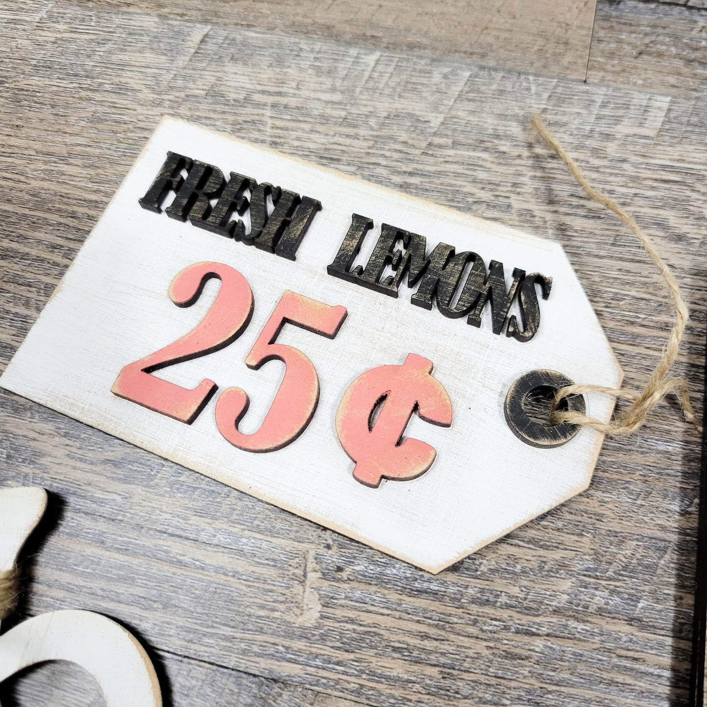 Lemons Lemonade Summer Tiered Tray DIY Paint Kit