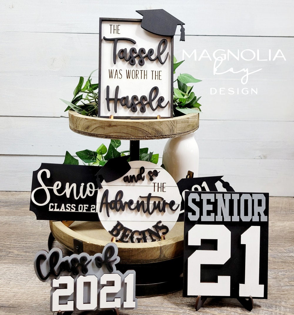 Graduation 2022 Seniors Tiered Tray DIY Paint Kit