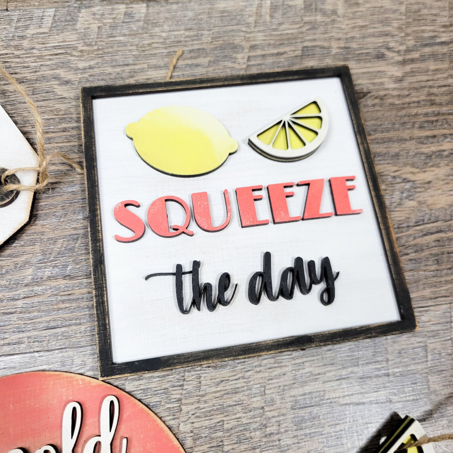Lemons Lemonade Summer Tiered Tray DIY Paint Kit