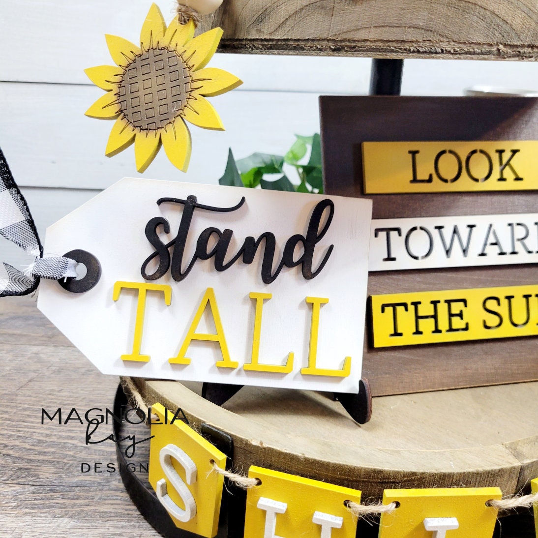 Sunflower Stand Tall Summer Tiered Tray DIY Paint Kit
