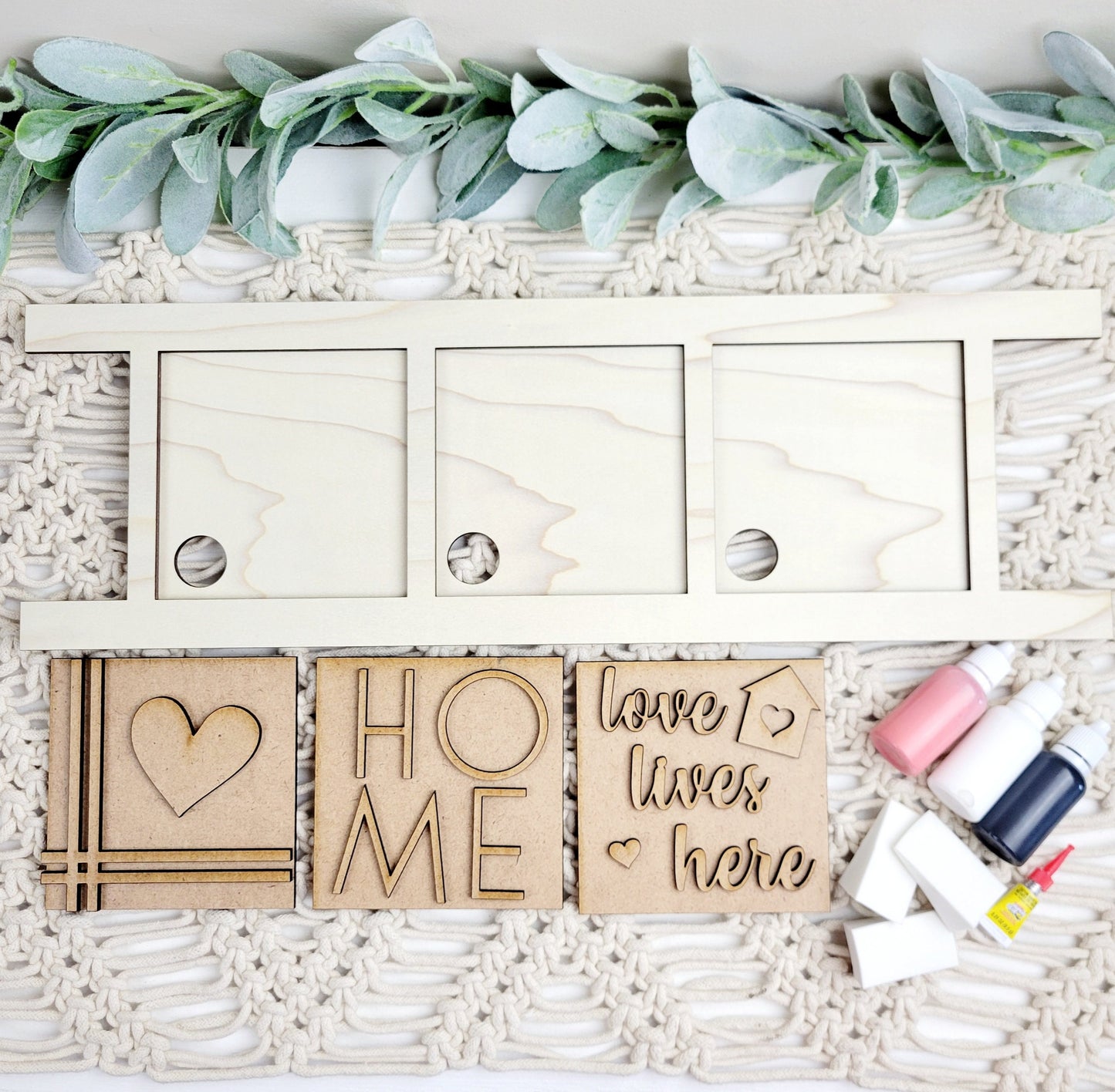 Love Lives Here Home Square Tiles