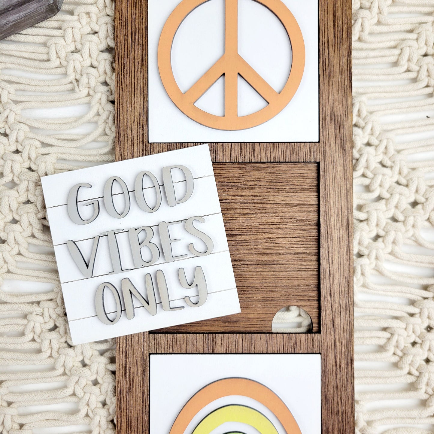 Good Vibes Only Square Tiles