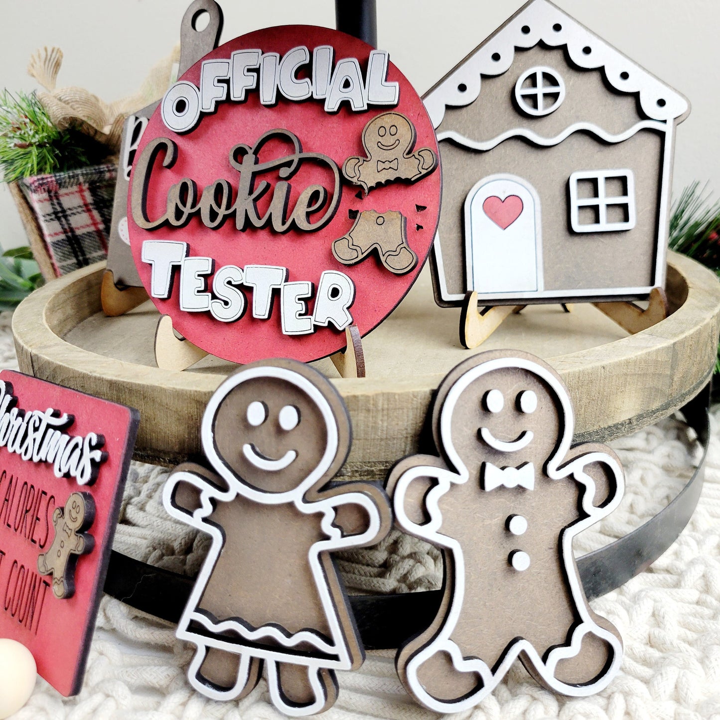 Christmas Gingerbread Cookie Tester DIY Paint Kit