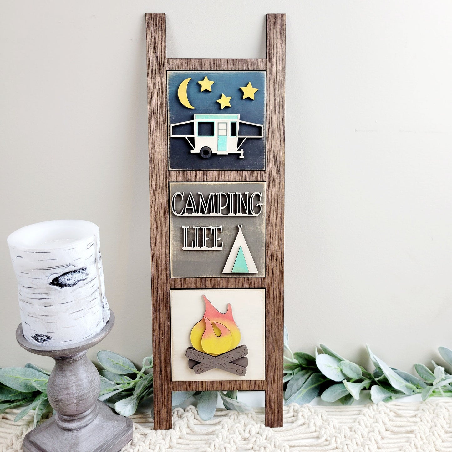 Camping Life Square Tiles