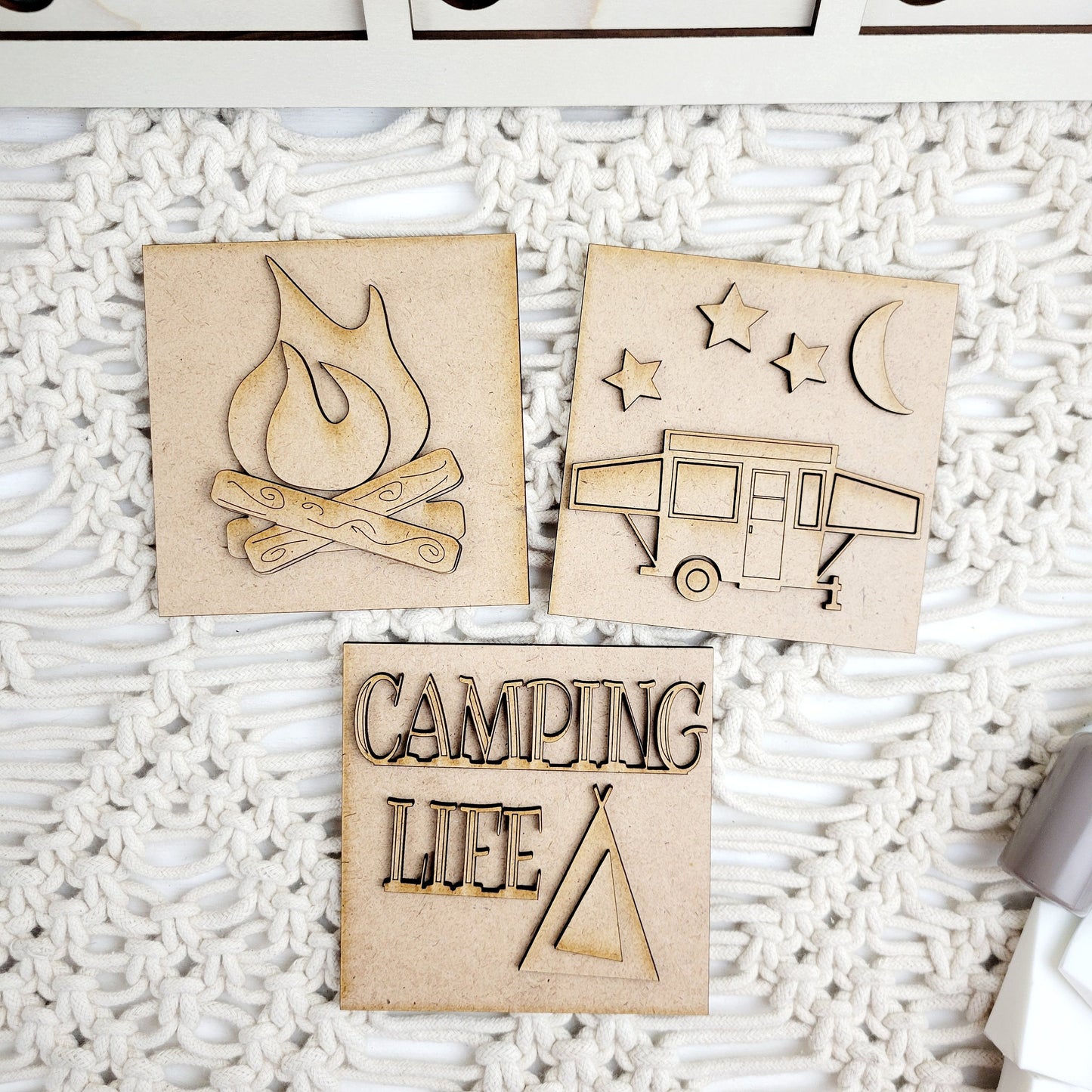 Camping Life Square Tiles