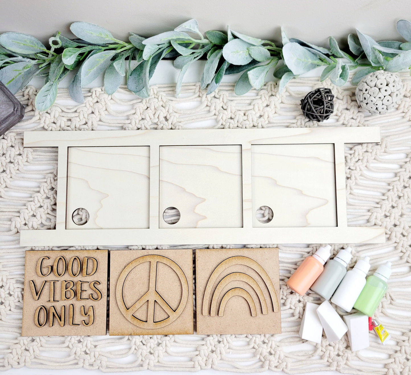 Good Vibes Only Square Tiles