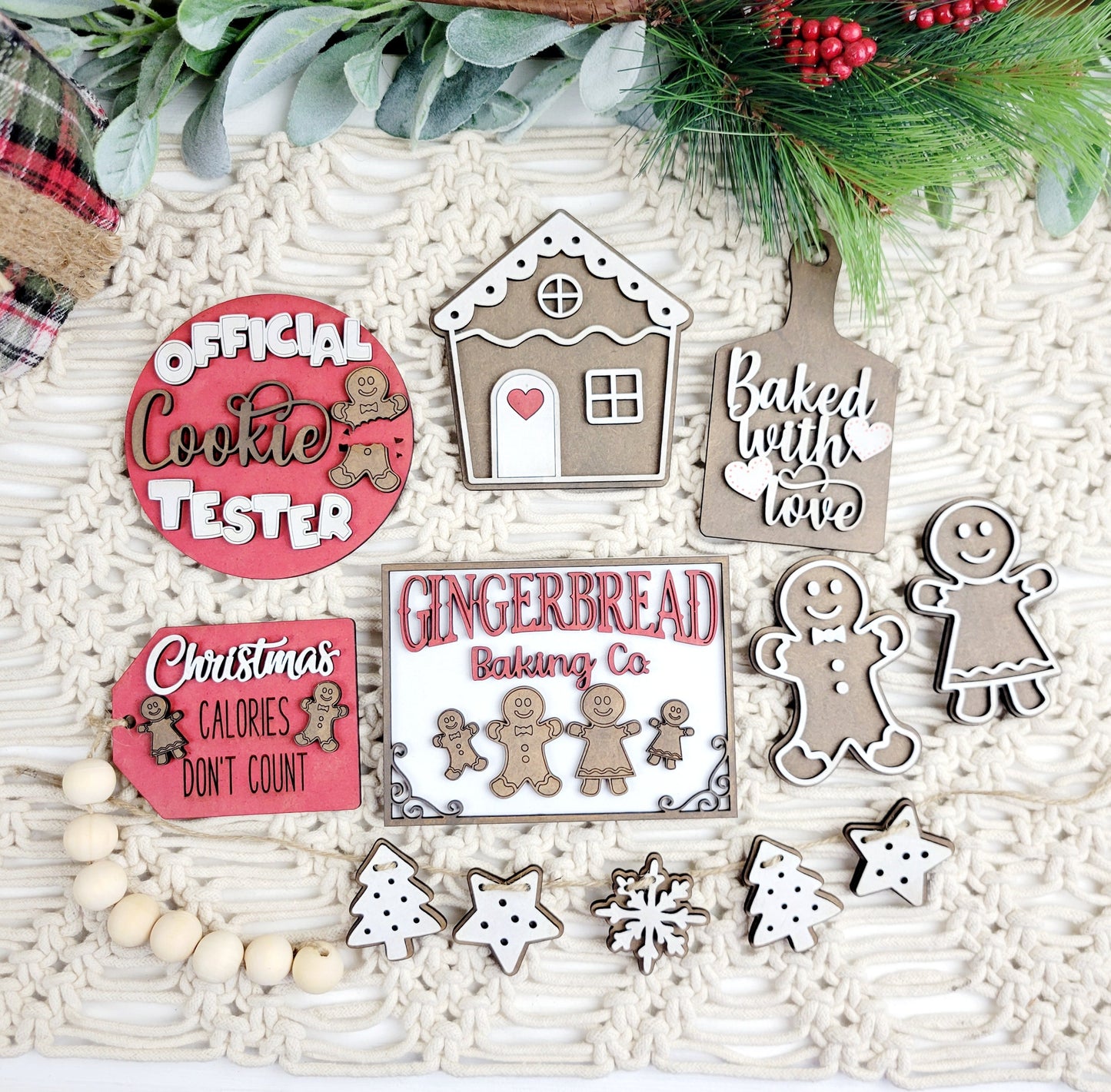 Christmas Gingerbread Cookie Tester DIY Paint Kit