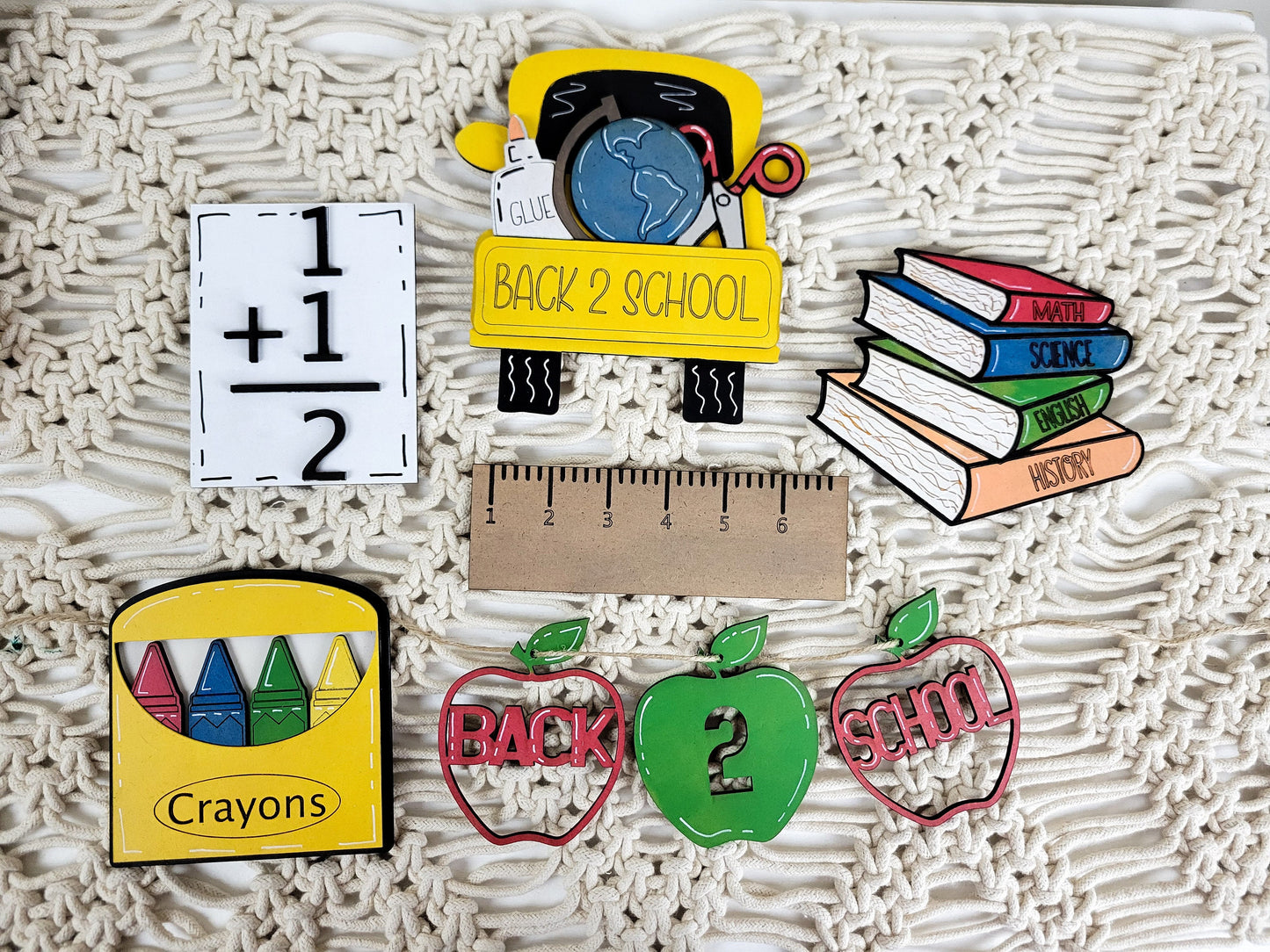 Back to School Tiered Tray DIY Paint Kit