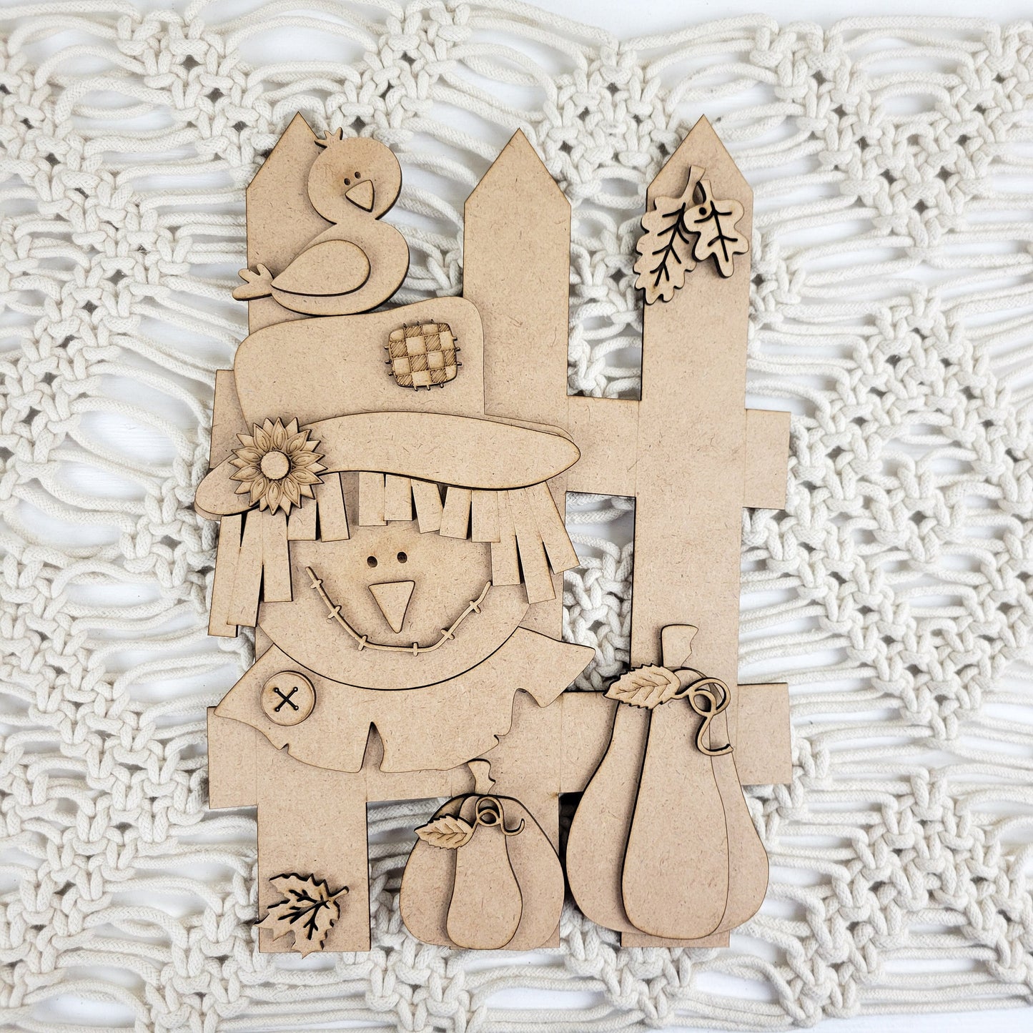 Scarecrow on Fence DIY Paint Kit