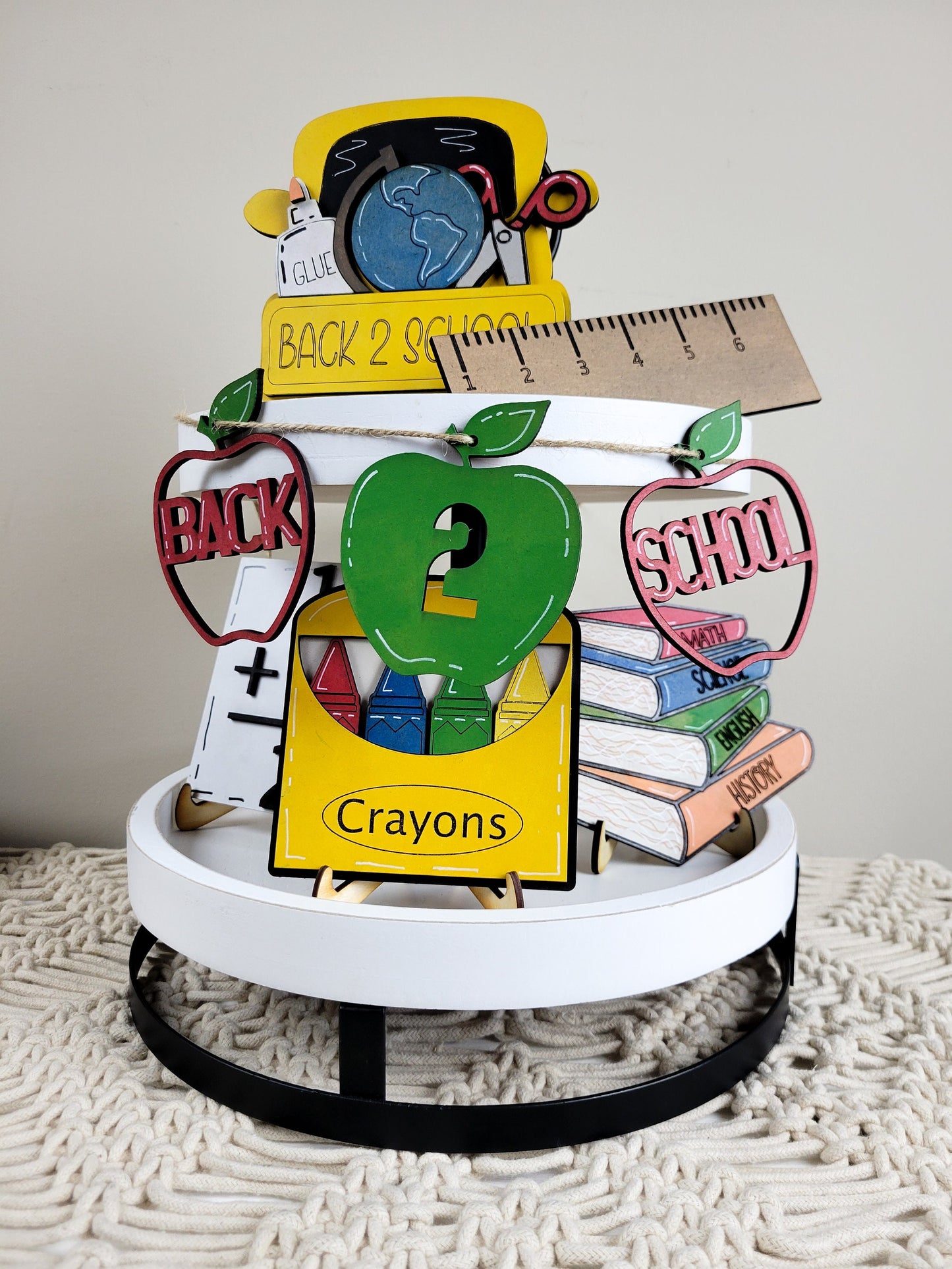 Back to School Tiered Tray DIY Paint Kit