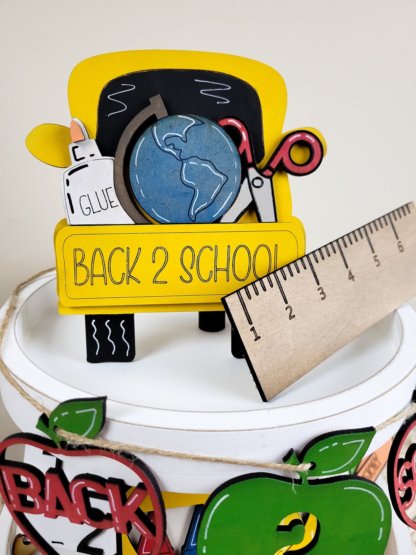 Back to School Tiered Tray DIY Paint Kit