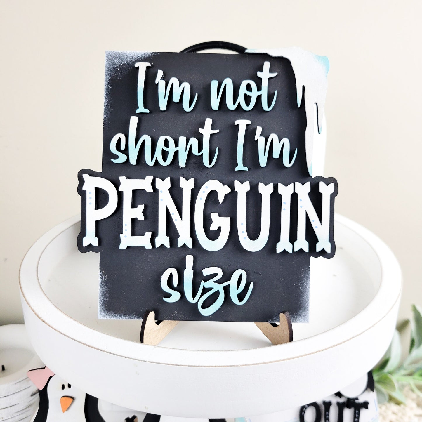 Penguins Tiered Tray DIY Paint Kit
