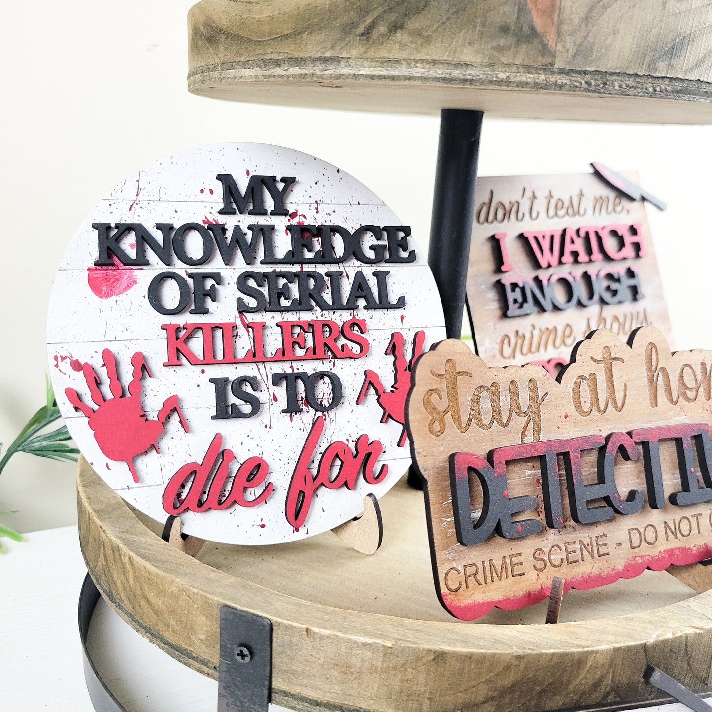 Serial Killer Tiered Tray DIY Paint Kit