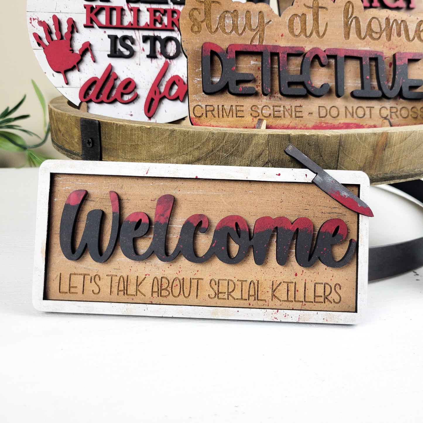 Serial Killer Tiered Tray DIY Paint Kit