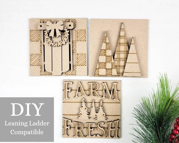 Farm Fresh Cozy Plaid Square Tiles