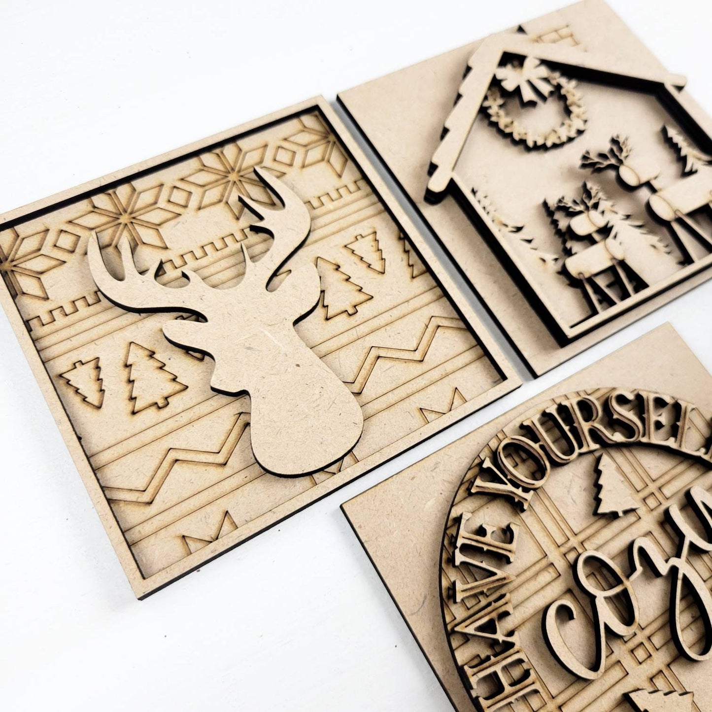 Have Yourself a Cozy Christmas Square Tiles